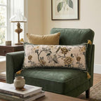 ISAENNE Vintage Linen Rectangle Throw Pillow Cover,Set of 2,28"x12"-Murad A - Image 4