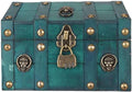 Lockable Vintage Wooden Storage Box, Jewelry Chest & Keepsake Organizer by Teamsky