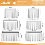 Breling 12 Pack Black and White Striped Table Runner, 12 x 108 Inches - Image 3