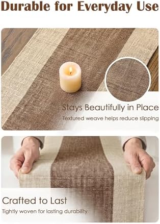 Table Runner, 13.8" × 72", 100% Natural Ramie, Handwoven - Image 6