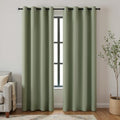 Vintage Black Out Curtains 84 Inch Length 2 Panels Set,Dark Sage Green Thermal Insulated Blackout Window Curtains Drapery Room Darkening Moody Curtain Drapes for Living Room Bedroom 52x84 In Long by KOUFALL