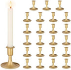 Gold Candlestick Holders Vintage: Set of 24 Taper Candle Holder by CreatedforWeddingsandHome