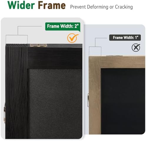 TEAKMAMA A Frame Chalkboard Signs 40"x20", Large Freestanding Chalk Board - Image 3