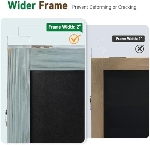 TEAKMAMA A Frame Chalkboard Signs 40"x20", Large Freestanding Chalk Board - Image 3