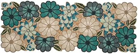 lightnpro Chrtistmas Beaded Table Runner, Christmas Table Runner, Rustic Farmhouse Hand Beaded Runner to Decorate Xmas Wedding Family Party Thanksgiving Dinner Table Décor - 13x36 Inch - Teal Combo - Image 4