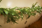MISSPIN Christmas Garland with Lights, Real Touch Winter Pine Garland, Green Artificial Greenery Garland for Table, Mantle, Wall, Indoor, Outdoor Christmas Decorations - Image 6
