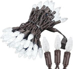 Novelty Lights 24FT 70 LED C6 White Outdoor LED Christmas String Lights - Image 6