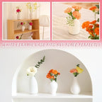 8 Pack Ceramic Bud Vase, White Ceramic Vase Modern Mini Bud Vase - Image 6