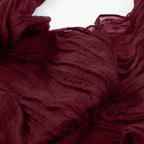 12 Pack Burgundy Cheesecloth Table Runner 23 x 120 Inch 10Ft - Image 7