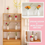 8 Pack Ceramic Bud Vase, White Ceramic Vase Modern Mini Bud Vase - Image 3