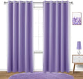 KOUFALL 72x84 Inches Long Purple Blackout Curtains for Living Room by KOUFALL