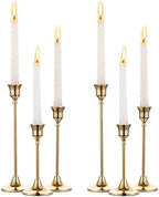 NUPTIO Candlestick Holders Vintage Centerpiece: Gold Antique Moody Decor by Nuptio