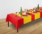 Disposable Table Runner for Dining Table, 16" 20-Pack Linen-Like Yellow Paper Table Runners for Party, Wedding Or Event - Image 3