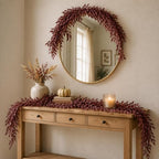 4 PCS 6.5Ft Artificial Fall Leaves Garland with Italian Ruscus Greenery - Image 5