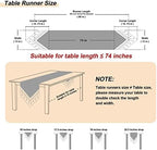 Loom and Mill Luxury Jacquard Table Runner 13x90 inch, Triangle-Red Gold - Image 2