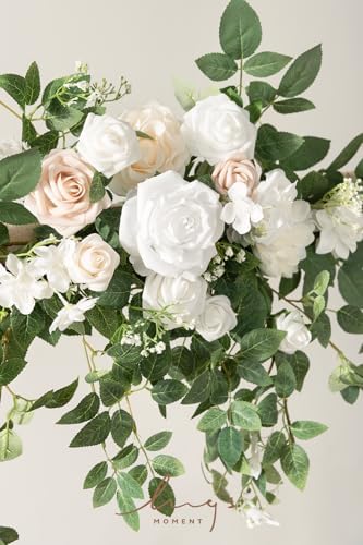 Ling's Moment 6.5FT Wedding Arch Flowers, White Sage - Image 3