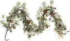 Vickerman 5' Artificial Winter Cedar, Pinecone, Eucalyptus, and Brown Jingle Bell Garland by Unknown