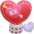 6 Foot Long Animated Valentine's Inflatable Hearts - Heart Rotates by BZBGoods