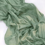 Sage Green Cheesecloth Table Runner Fall Table Decorations 10ft, 8 Pack - Image 5