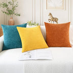 CaliTime Fall Decorative Throw Pillow Covers 26 X 26 Inches Burnt Orange - Image 5