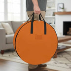 36 Inch Round Storage Bag 1 Pack,Solid Art Minimalist Pure Orange Waterproof Wreath Storage Container with Handles&Zipper Plain Single Bright Color Closet Organizer Bags Garland Box by Unknown