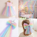 8 Pcs Pastel Rainbow Table Runners 29 x 70 in Rainbow Tablecloth - Image 5