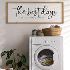 comurdyo Laundry Room Sign Wall Decor 32×12 Inch Wood - Image 7