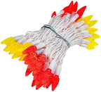 Novelty Lights 24FT 70 LED C6 Mardi Gras String Lights, Red & Yellow - Image 5