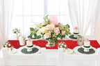 ShinyBeauty Red Table Runners 108 Inches Long Sequin Table Runner Christmas Decorations Sparkletable Linen for Wedding, Party,Outdoor,Cake Table Decor (12"X108",20 Packs) - Image 6