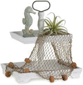 Hanobe 2 Tiered Decorative Tray Stand for Coastal Beach Coffee Table Decor by Hanobe