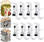 No Slip Mantel Heavy Duty Garland Hanger - 2-in-1 Garland and Stocking Holder for Mantle, Fireplace, and Front Door – Essential Christmas & Xmas Decoration (White, 8pcs) by STSoleMeT