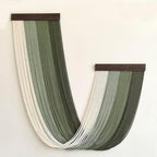 Achart Large Macrame Wall Hanging Dip Dyed Yarn Tapestry Ombre Yarn - Image 2