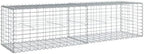 vidaXL Gabion Basket with Cover 78.7"x19.7"x19.7" Galvanized Iron - Image 5