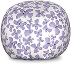 Ambesonne Butterfly Storage Toy Bag Chair, Continuous Pattern of Monotone Abstract Winged Delicate Insect, Stuffed Animal Organizer Washable Bag, Large Size, Blue Grey by Ambesonne