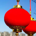 2String 10PCS 40Inch Pure Red Flannel Chinese Tassel Lantern Chinese New Year Decorations for Party Wedding Supplies Spring Festival Decorations Mid-Autumn Moon Festival Wedding Party Ornaments by ANJOGIFT