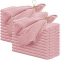 Pesonlook 60 Pcs Dusty Rose Cotton Cloth Napkins with Fringe, 16x16 Inch by Pesonlook
