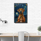 Metal Sign Vintage Tin Sign Rhodesian Ridgeback Starry Night Ridgeback Majestic Ridgeback in A Night Sky for Home Safari and Seasonal Displays Waterproof Aluminum 8×12 Inches with Metal Frame - Image 3