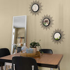 3 Set Sunburst Round Mirrors for Wall Decor Bedroom Bathroom - Image 2