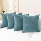 CaliTime Decorative Couch Throw Pillow Covers 18 X 18 Inches Smoke Blue by CaliTime