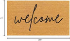 THEODORE MAGNUS Door Mat - Welcome Mat for Front Door with Non-Slip Backing - Durable Coir Doormat - Perfect for Outside Entrance and Entryway Matt - Outdoor/Indoor - Warm Welcome - 17" x 30" - Image 3