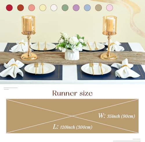 Sioloc Nude Cheesecloth Table Runner Fall Autumn Decor for Home 10ft Table Cloth for Tea Wedding Birthday Party Baby Bridal Shower Halloween Thanksgiving - Image 4