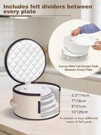 punemi China Storage Containers, 6-Piece Hard Shell Dinnerware Storage - Image 3