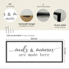 YWJKWLGS Kitchen Signs Wall Decor Art Meals and Memories Are Made Here Sign - Image 2