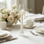 Hosley® Elevate Your Decor with Set of 48 Glass Taper Candle Holders 2.5 Inches High, Perfect for Weddings, Parties, and Elegant Home Ambiance - Image 4