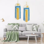 Artilady 2 Pack Macrame Hanging Tapestry Sun Wall Decor, Boho Dream Catcher - Image 7