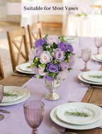 BLOSMON Wedding Flower Centerpieces for Tables: 6 Pcs Pink Purple Roses - Image 6