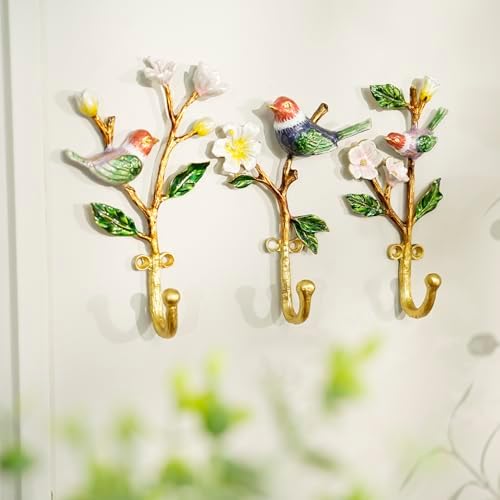 Vintage Wall Hooks Decorative Rack Hangers, 3 Pack Metal Wall Mounted Hook for Hanging Coats - Image 3