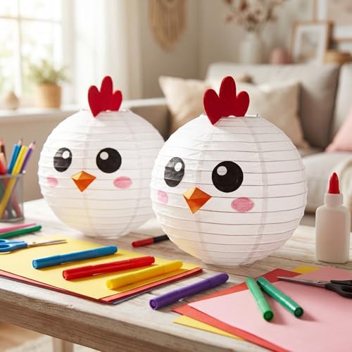 Treela 72 Pack White Chinese Paper Lanterns for Wedding Party Decor, 8" - Image 2