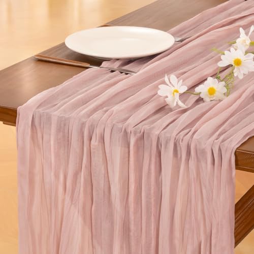 10 Pack Cheesecloth Table Runner Fall Boho Gauze Wedding Party Home Decor - Image 2