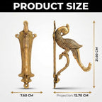 Indian Shelf Brass Peacock Plant Hanger Hook for Baskets and Lanterns - Image 2